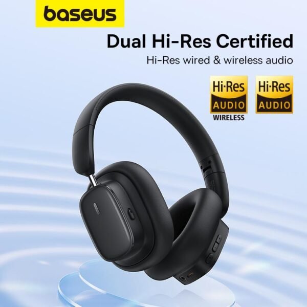 Baseus H1i Wireless Over-Ear Headphones ?C Active Noise Cancelling, Hi-Fi Sound - Image 3