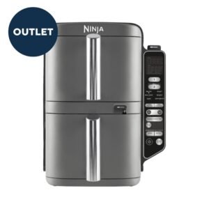 Outlet Ninja Double Stack XL Air Fryer – 9.5L Dual Drawer with Smart Cook Technology & 6 Cooking Functions