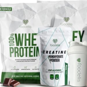 Pack 2kg Proteína Whey + 300g Creatina Monohidrato Micronizada + Shaker
